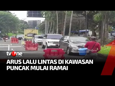 Kawasan Puncak Mulai Ramai Pengunjung Siang Hari Ini