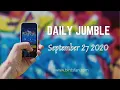 Daily Jumble September 27 2020 Jumble Answers for 2020