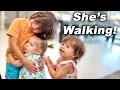 Babies Walk Together For The FIRST TIME