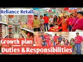 Reliance retail job duties responsibilities CSA Manager Growth plan