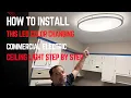 HOW TO INSTALL THIS LED COLOR CHANGING COMMERCIAL ELECTRIC CEILING LIGHT STEP BY STEP