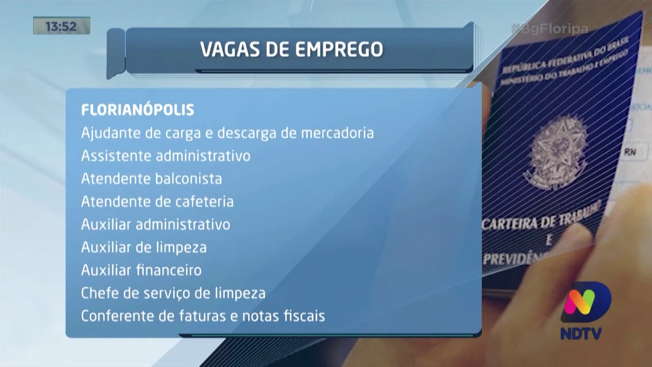 Oportunidade de emprego: SC tem mais de 4400 vagas abertas no Sine