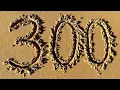 5 Minute Timer 300-0 Countdown in Sand Written Numbers Mindful 300 Seconds Five Mins Brain Break
