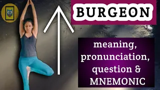 Burgeon Meaning Mnemonic Pronunciation Vocabulary Barron s 333 CAT GRE GMAT SAT CDS SSC
