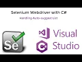 5 Selenium C Handling Auto-suggest List