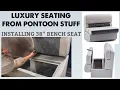 Pontoon Stuff s 38 Luxury Bench Seat - Deckmate Boat Seats