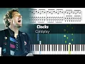 Lagu Coldplay - Clocks - Accurate Piano Tutorial with Sheet Music