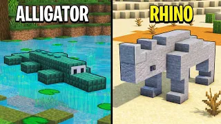 10 BEST Animal Builds For ZOO in Minecraft!