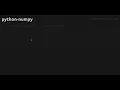 Get moving average for Numpy array