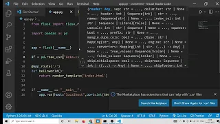 Python 3 Flask Pandas Script to Convert CSV to HTML Table in Browser Using HTML5