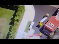 Ann Heche sitting up in the gurney 2 s of her going in ambulance