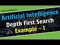 Depth First Search Algorithm in bangla DFS Example-1 Artificial Intelligence tutorial bangla