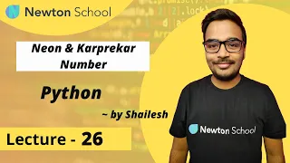 Neon and Karprekar Number in Python Shailesh