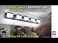 Amazon Tipace 5 Bathroom light Modern Black Vanity LED bar 6000K Easy DIY install in 15 mins