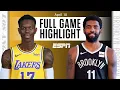 Los Angeles Lakers at Brooklyn Nets Full Game Highlights