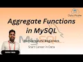 25 Aggregate Functions in MySQL Introduction to MySQL