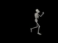 Halloween Projection Loop Dancing Skeleton
