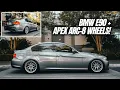 BMW E90 BEST MOST AGGRESSIVE WHEEL SETUP APEX WHEELS