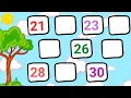Write the Missing Number class 1 maths worksheet toppo kids