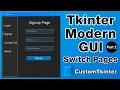 CustomTkinter Multi-Pages GUI Program Contact Part 2