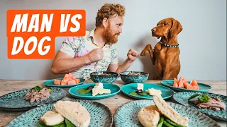 Man vs Dog [Food Eating Contest] Challenge 2020!