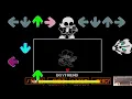 FNF Indie Cross Sans - Burning in Hell Genocide Song 4k
