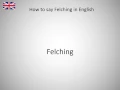 How to say Felching in English