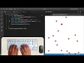 ASMR Coding-Heart Rain-by Javascript - No Talking