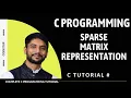 Sparse Matrix Representation Program Implementation C Programming