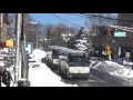 New Jersey Transit First Row Of Buses 166 On Their Way To NYC After Blizzard Jonas