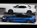 Lagu BMW m8 vs Hellcats - drag racing