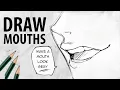 How to draw hot mouths lips Tutorial DrawlikeaSir