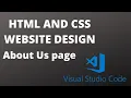HTML and CSS About us page