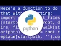 List directory tree structure in python