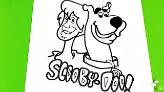 🛑🔥 Como dibujar a SCOOBY- DOO !!!  y Shaggy  #dibujoscreativos 