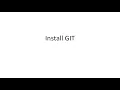 Install Java and Git