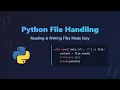 Python File Handling for Beginners Read Write Files Easily