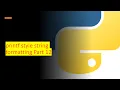 29 - printf style string formatting Part 12 Python by examples
