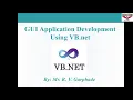 Lecture 4 VB Operators Datatypes Control Structure Decision Making If Else select case