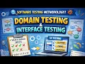 Domain Testing Interface Testing in software testing classes tutorials stm