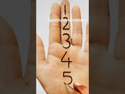 Download MP3 Very Easy Simple Beautiful Numbers Mehndi Design|| #mehndi #easymehndi #youtubeshorts #shorts