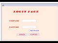 Login form Java ECLIPSE