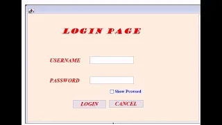 Login form Java ECLIPSE