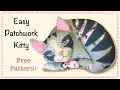 Easy Patchwork Cat FREE PATTERN Full Tutorial with Lisa Pay