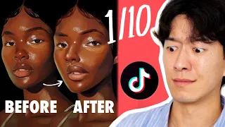 RATING TIKTOK ART TUTORIALS 22 (I'm losing my mind)