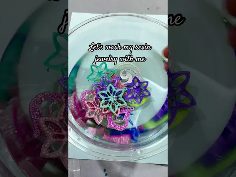 Washing My Handmade Resin Charms 💦✨ | Deep Relaxing ASMR | No Talking#asmr #shorts