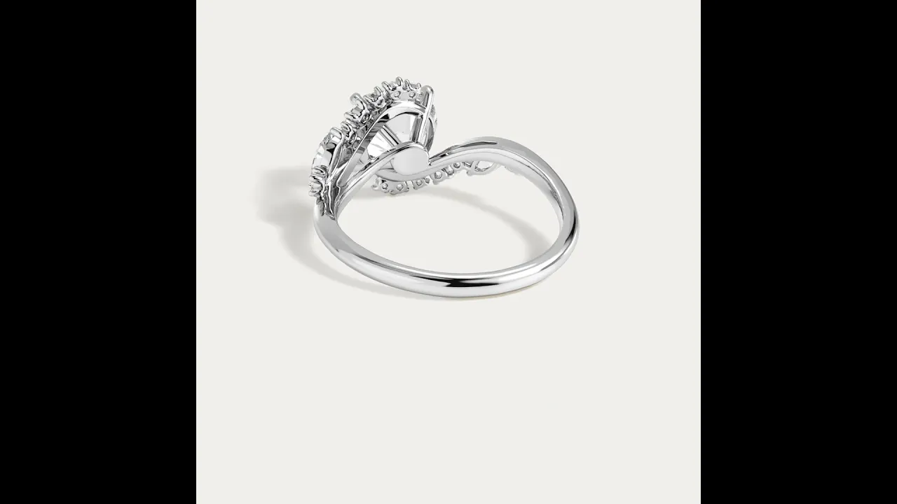 Winona丨Round Cut Lab-Grown Diamond Crossover Engagement Ring