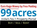 How to Post Property Free in 99 Acers Sell Buy Rent Property Start property dealing business