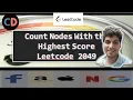 Count Nodes With the Highest Score Leetcode 2049 Live coding session