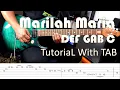 Download Lagu DEF GAB C - Marilah Maria - Guitar Solo Tutorial with TAB